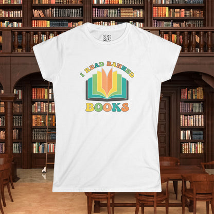 I Read Banned Books Women's Softstyle Tee