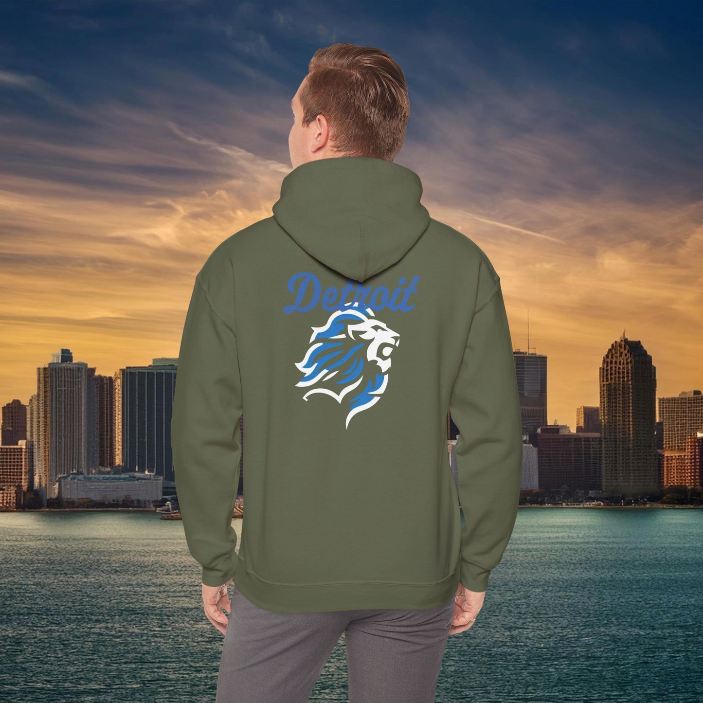 Detroit Football Crest Hoodie