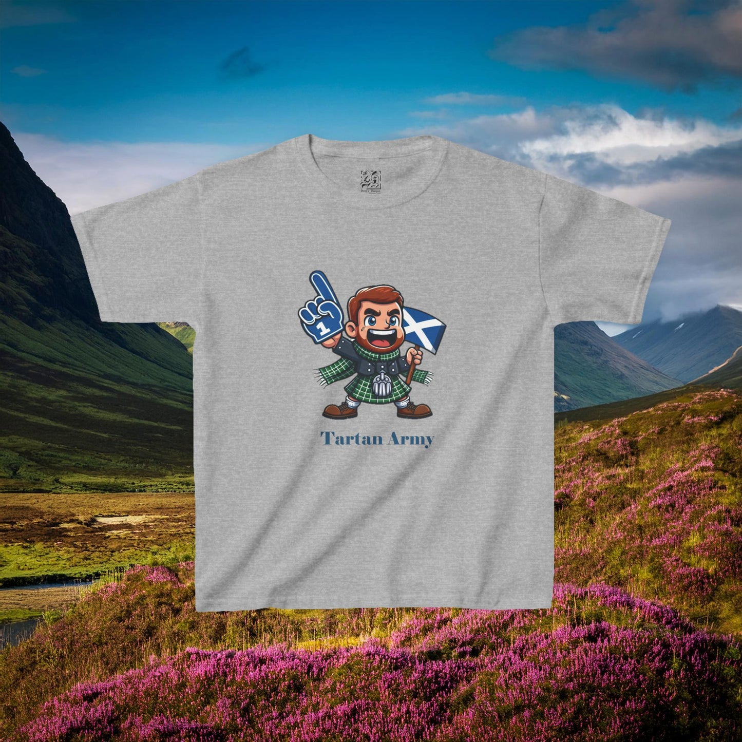 Scotland Tartan Army Kids Tee