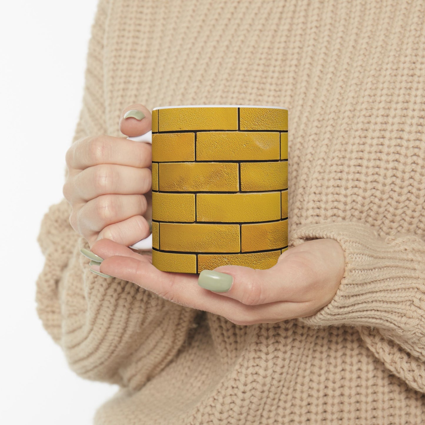 Yellow Brick Wall Ceramic Mug (11oz/15oz)