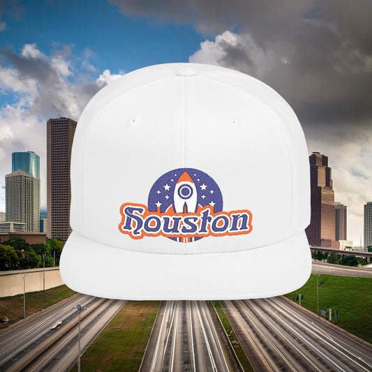 Houston Rocket Flat Bill Snapback