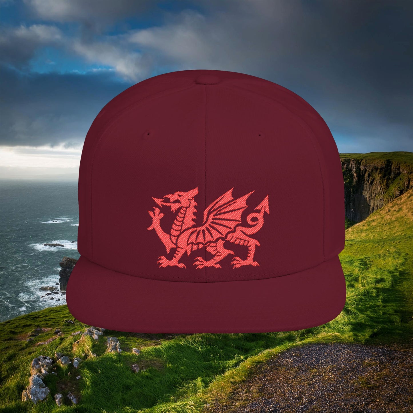 The Welsh Dragon Flat Bill Snapback