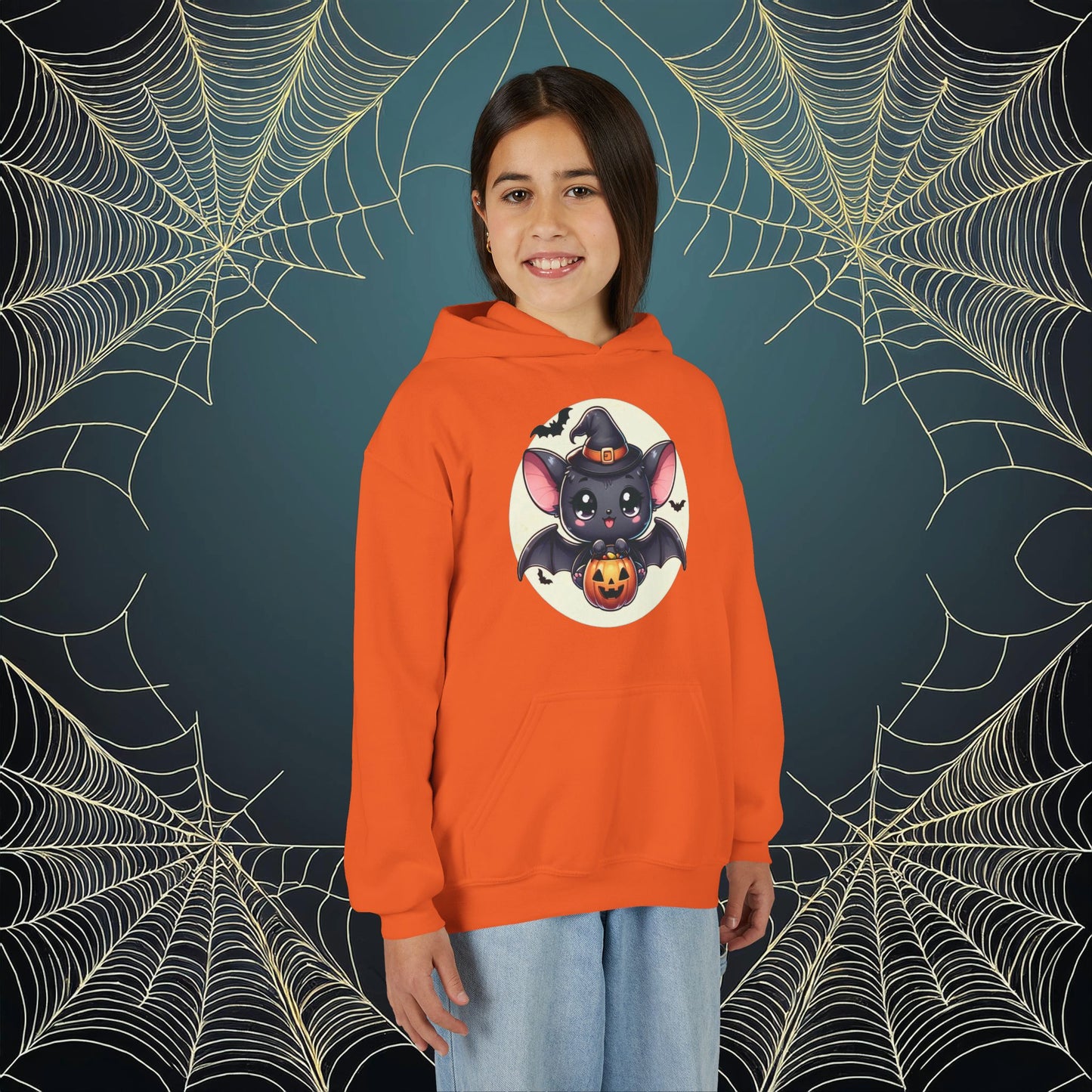 Trick or Treat Bat Youth Hoodie