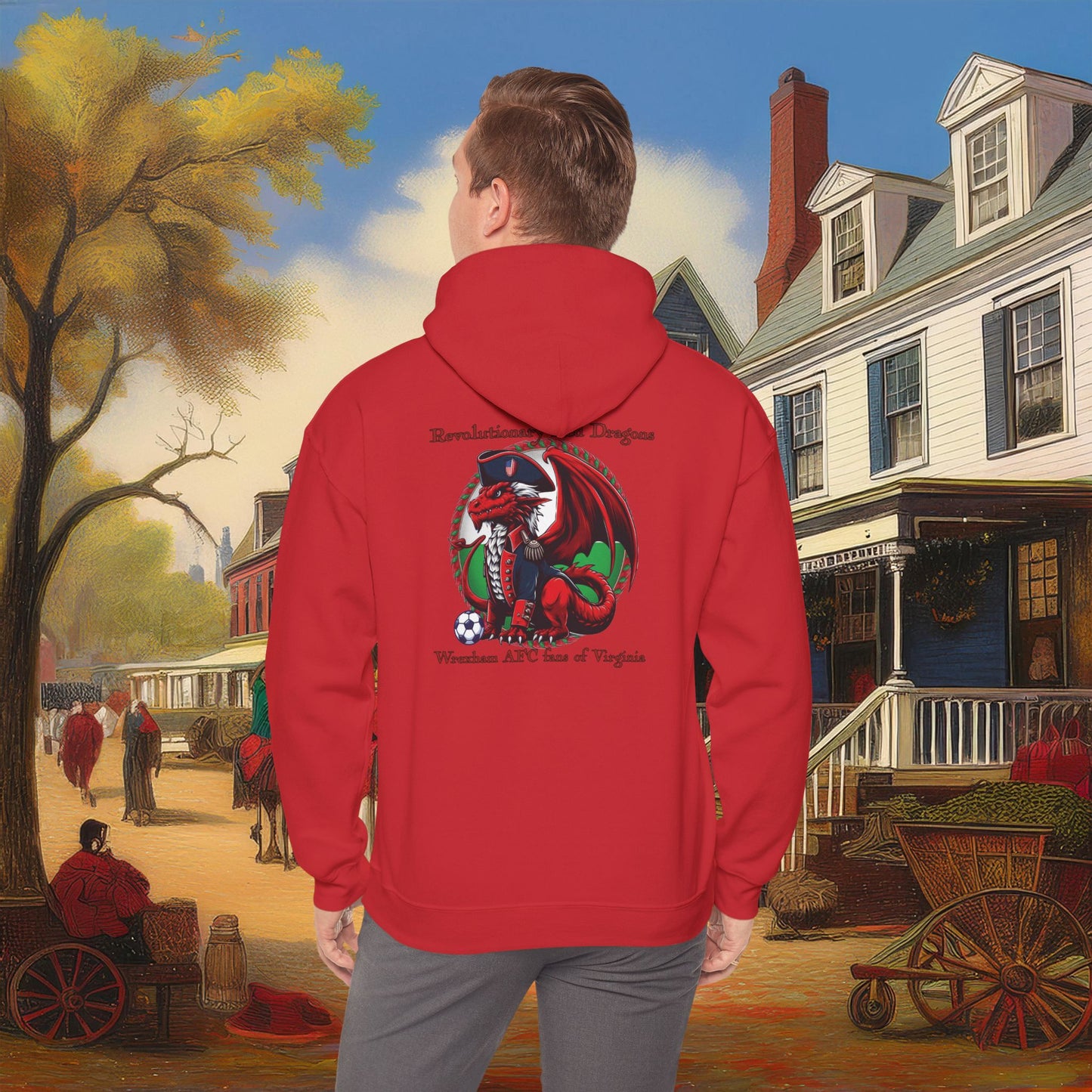 Revolutionary Red Dragons Logo Hoodie
