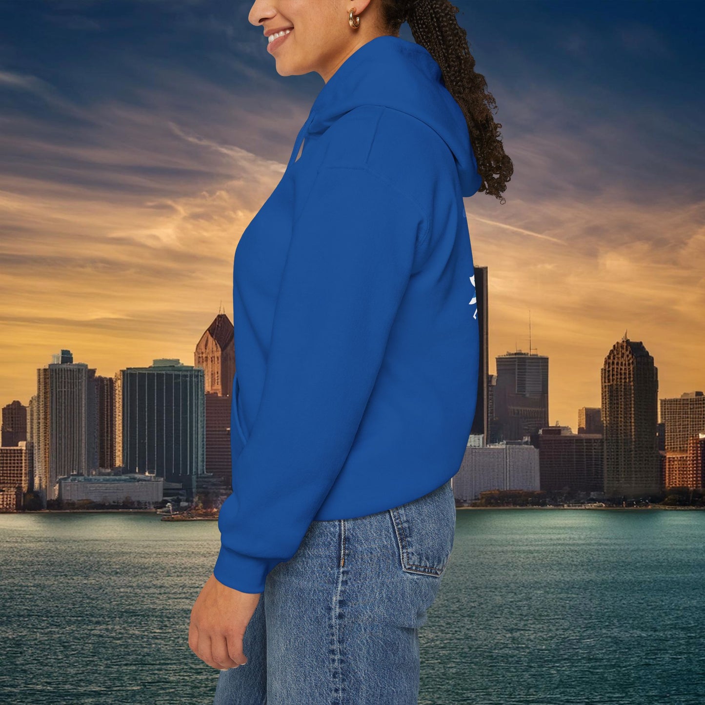 Detroit Football Crest Hoodie