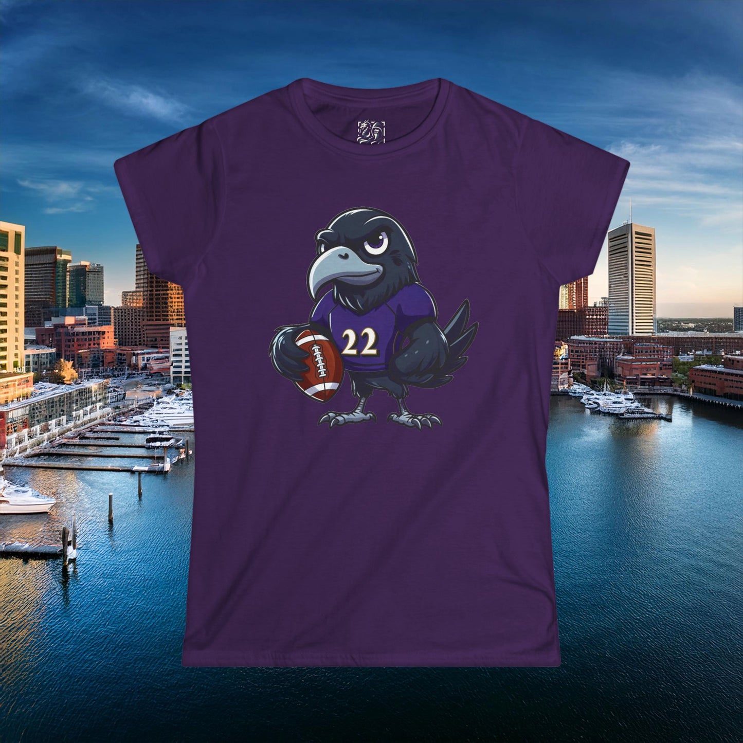 Baltimore Little Football Player Women's Softstyle Tee