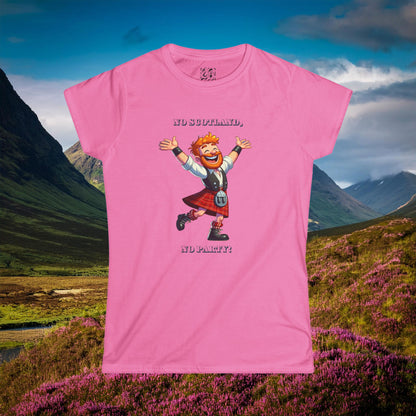 No Scotland No Party Women's Softstyle Tee