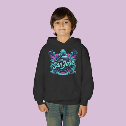 San Jose Hockey Neon Youth Hoodie