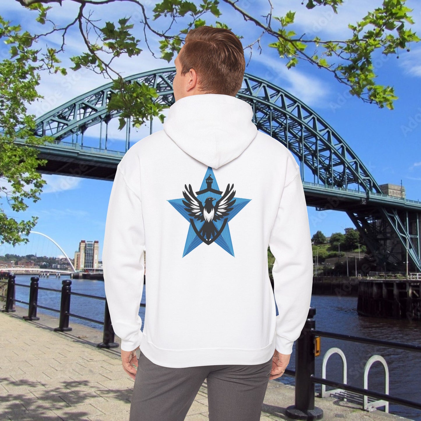 Newcastle United Blue Star Mags Hoodie