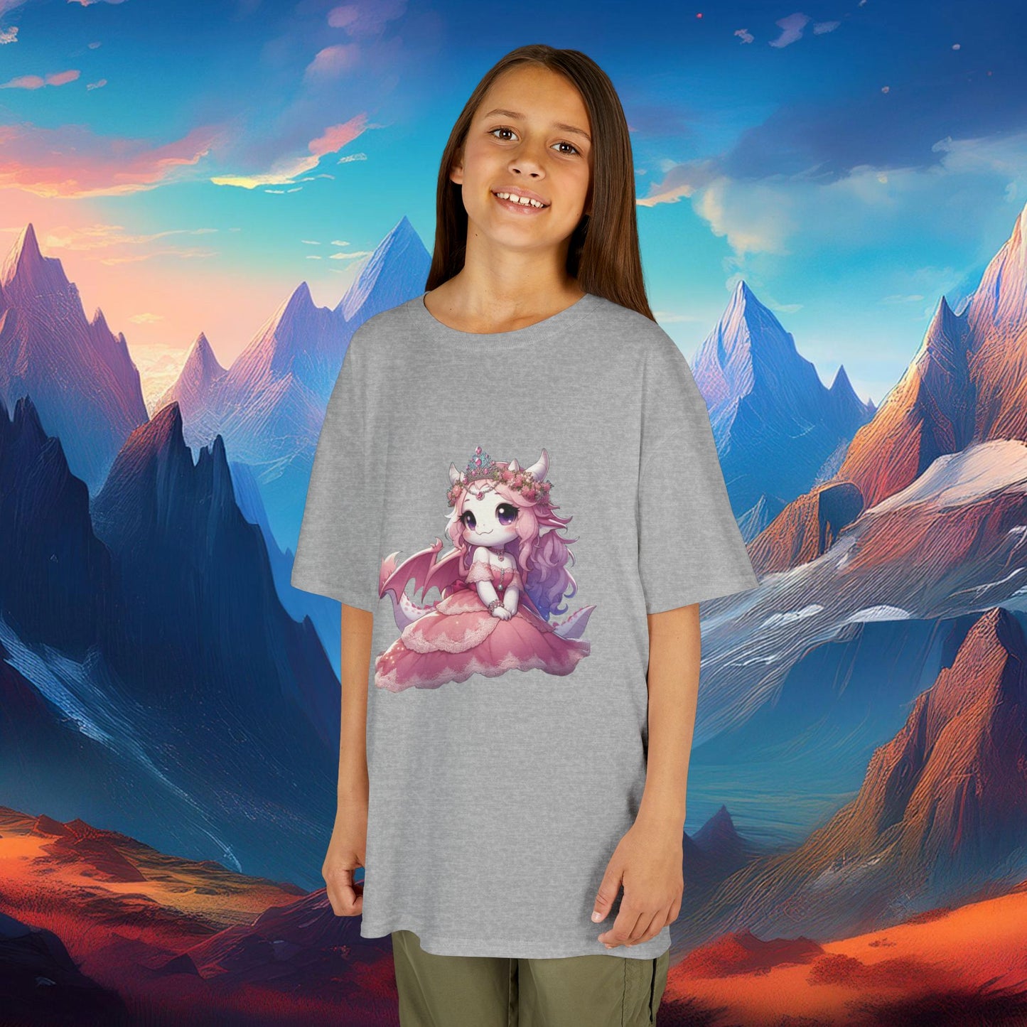 Pink Dragon Princess Kids Tee