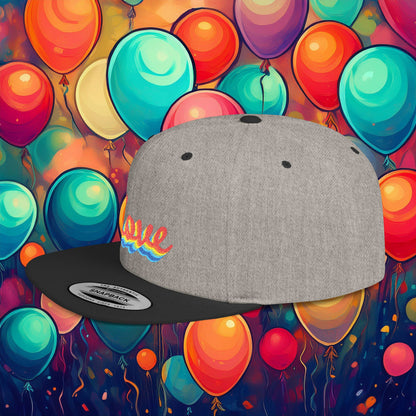 Rainbow Love Flat Bill Snapback