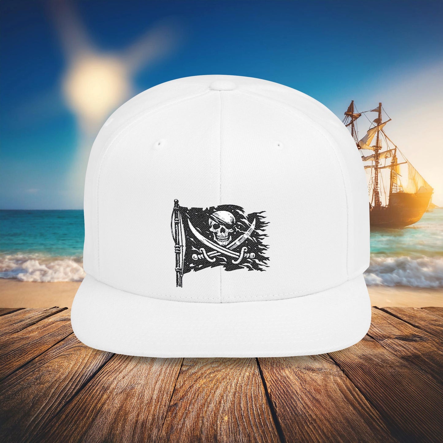 Jolly Roger Flat Bill Snapback
