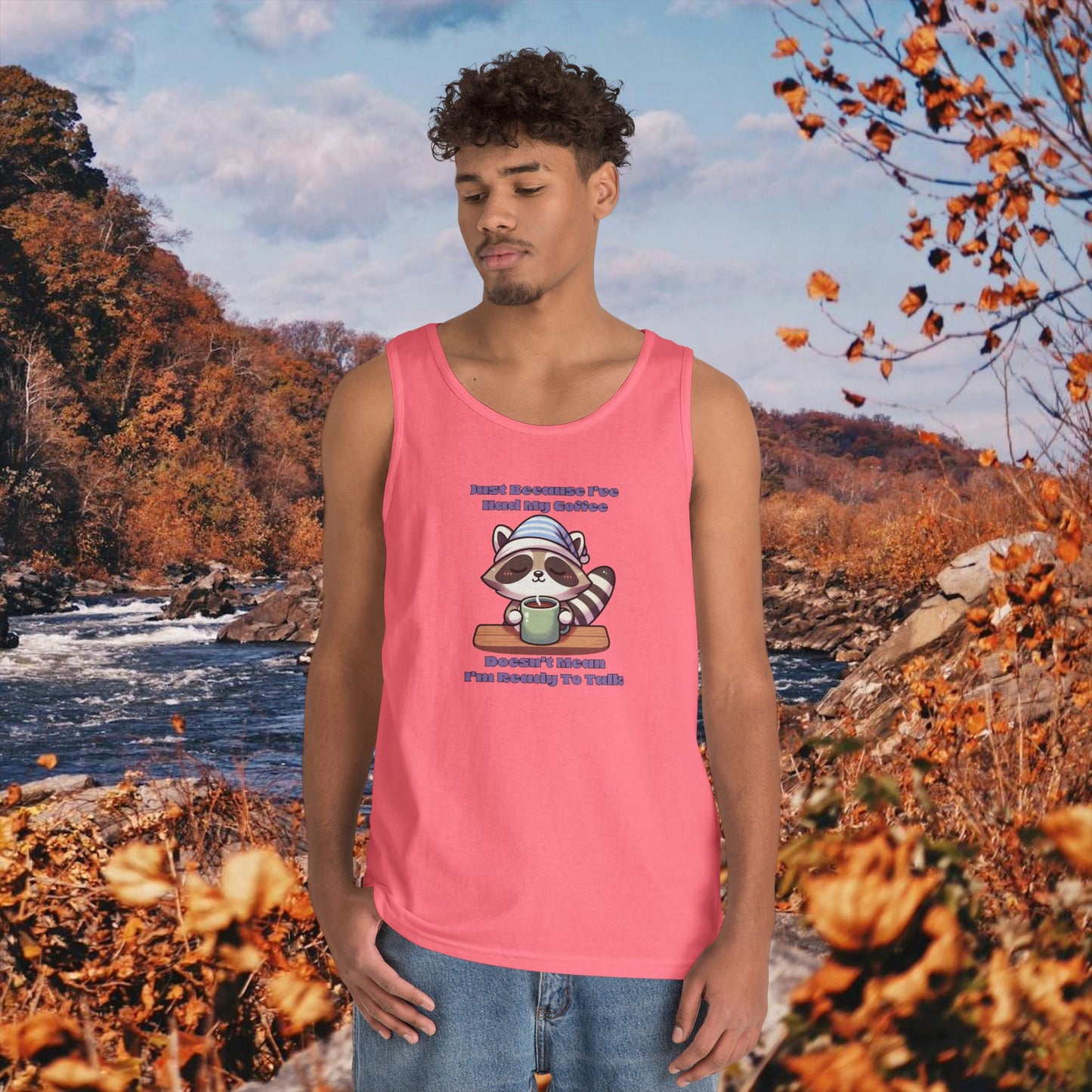Raccoon Coffee Tank Top