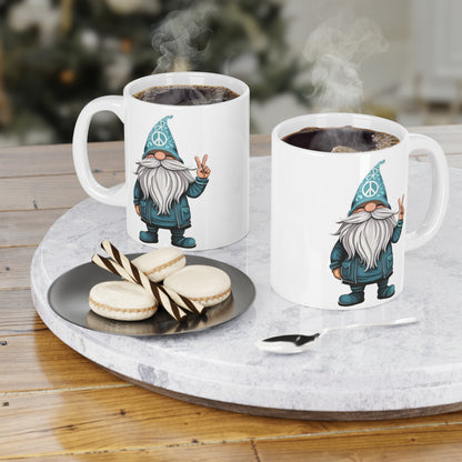 Peace Gnome Ceramic Mugs (11oz\15oz)