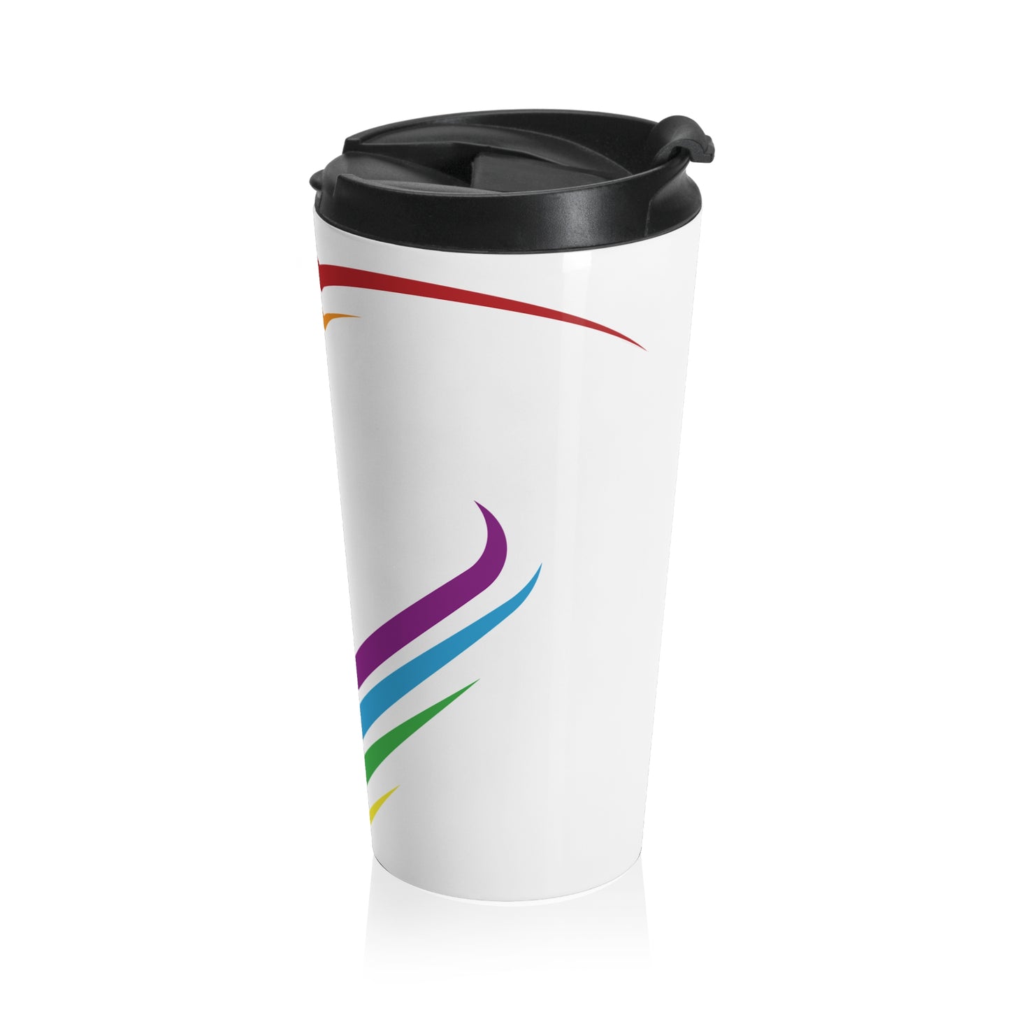 Rainbow Heart Travel Mug