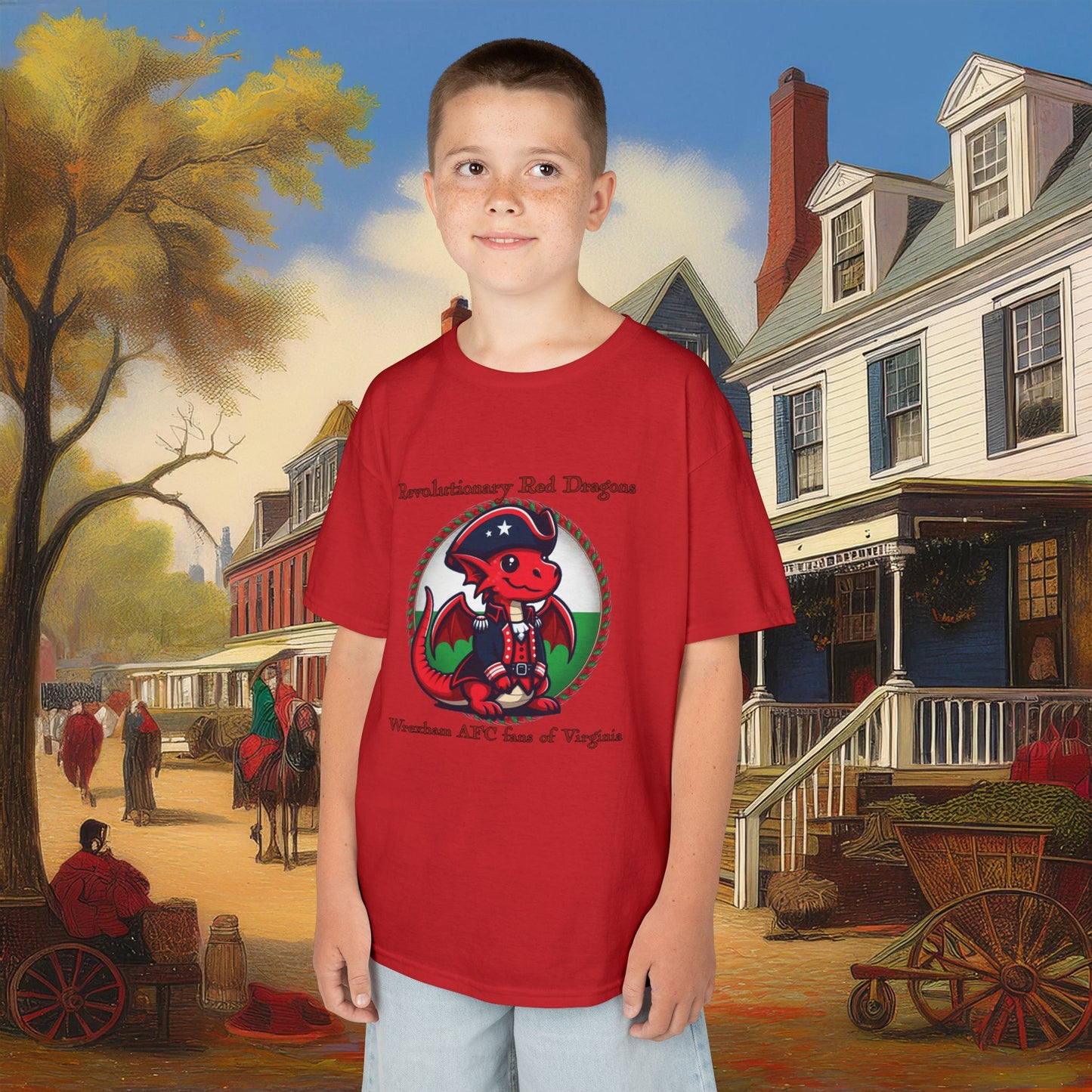 Mini Revolutionary Red Dragons Kids Tee