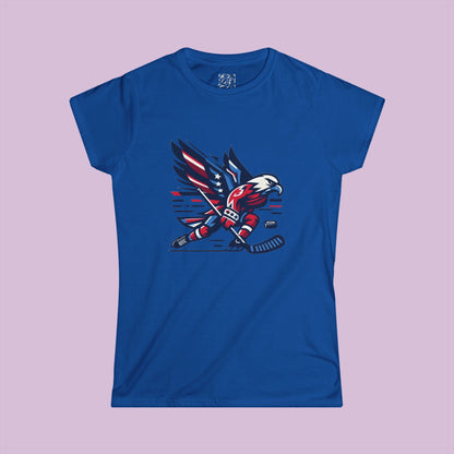 Washington Hockey Eagle Women's Softstyle Tee