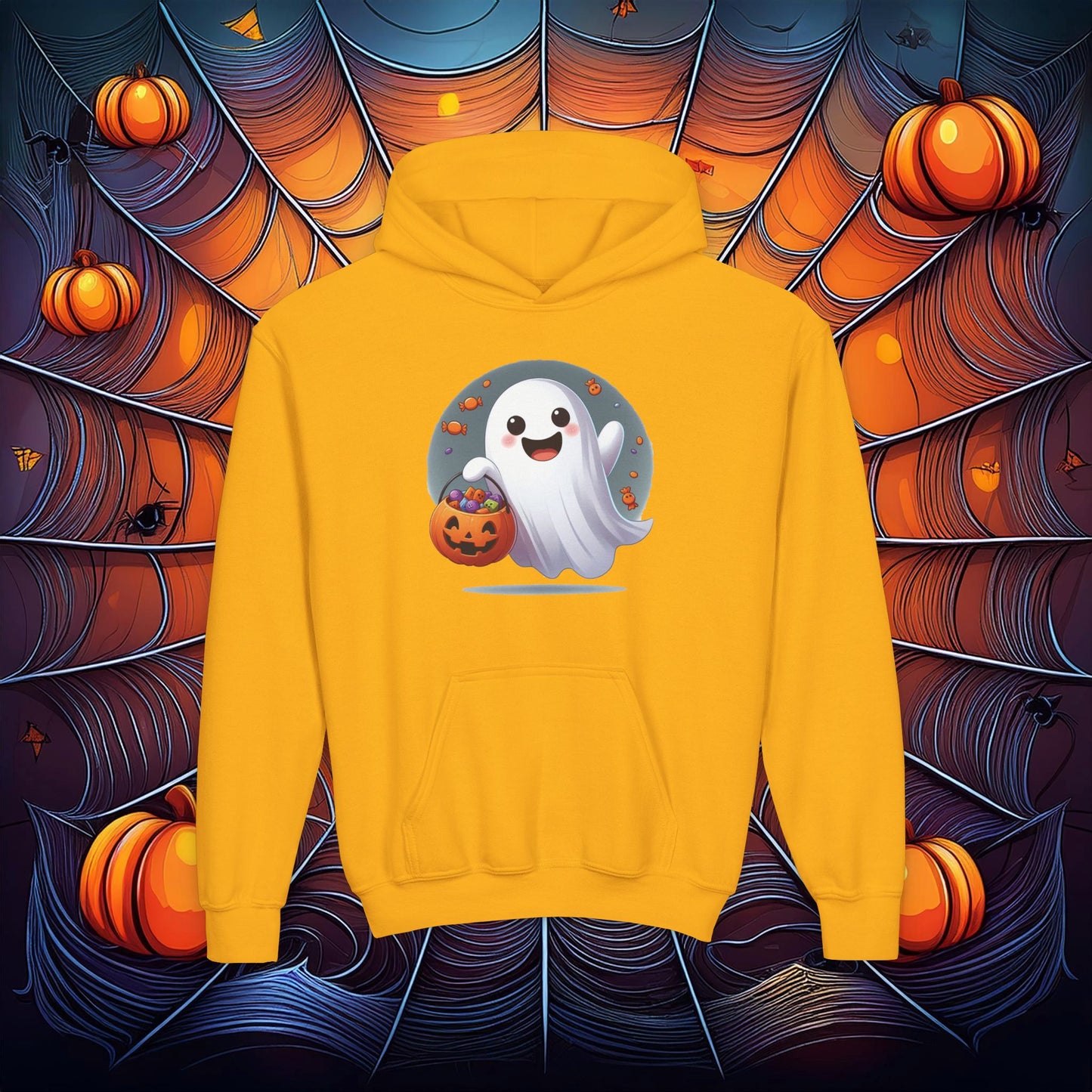 Trick or Treat Ghost Youth Hoodie