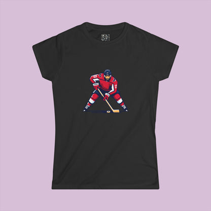Washington Hockey Player Women's Softstyle Tee