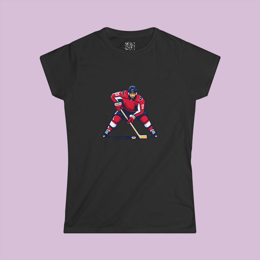 Washington Hockey Player Women's Softstyle Tee