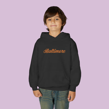 Baltimore Baseball Mini Oriole Youth Hoodie