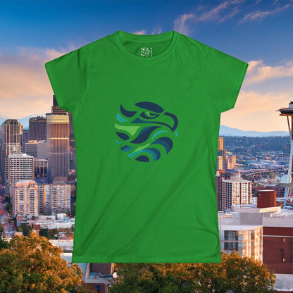 Seattle Football Logo Women's Softstyle Tee