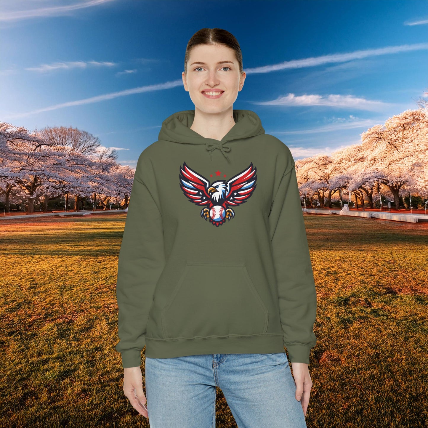 Washington Baseball Eagle Hoodie