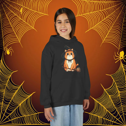 Trick or Treat Cat Youth Hoodie