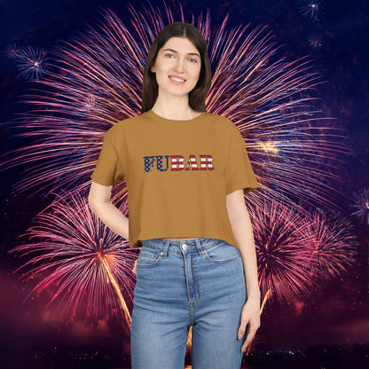 USA FUBAR Women's Crop Tee