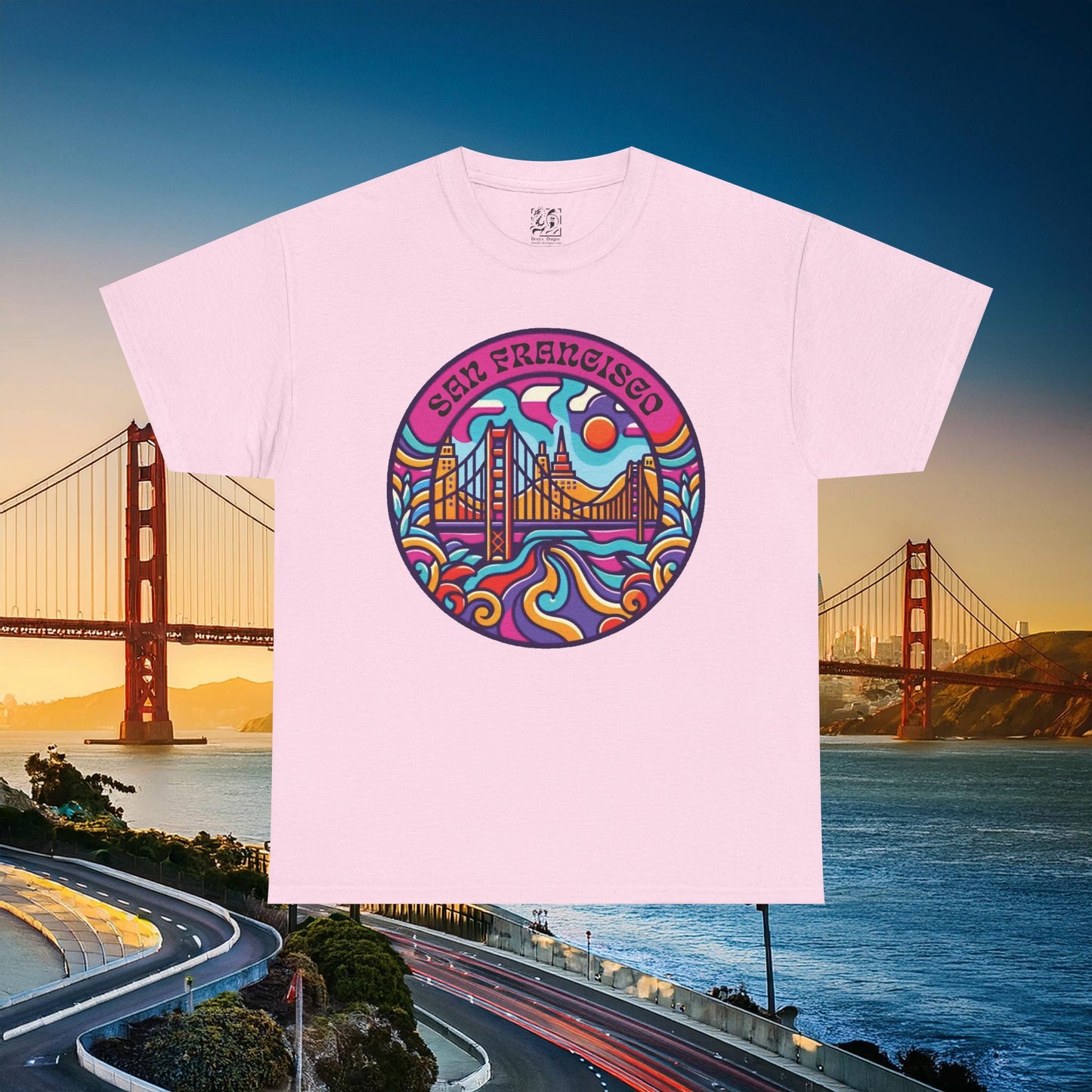 Vibrant San Francisco Psychedelic Tee