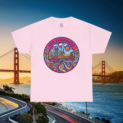 Vibrant San Francisco Psychedelic Tee