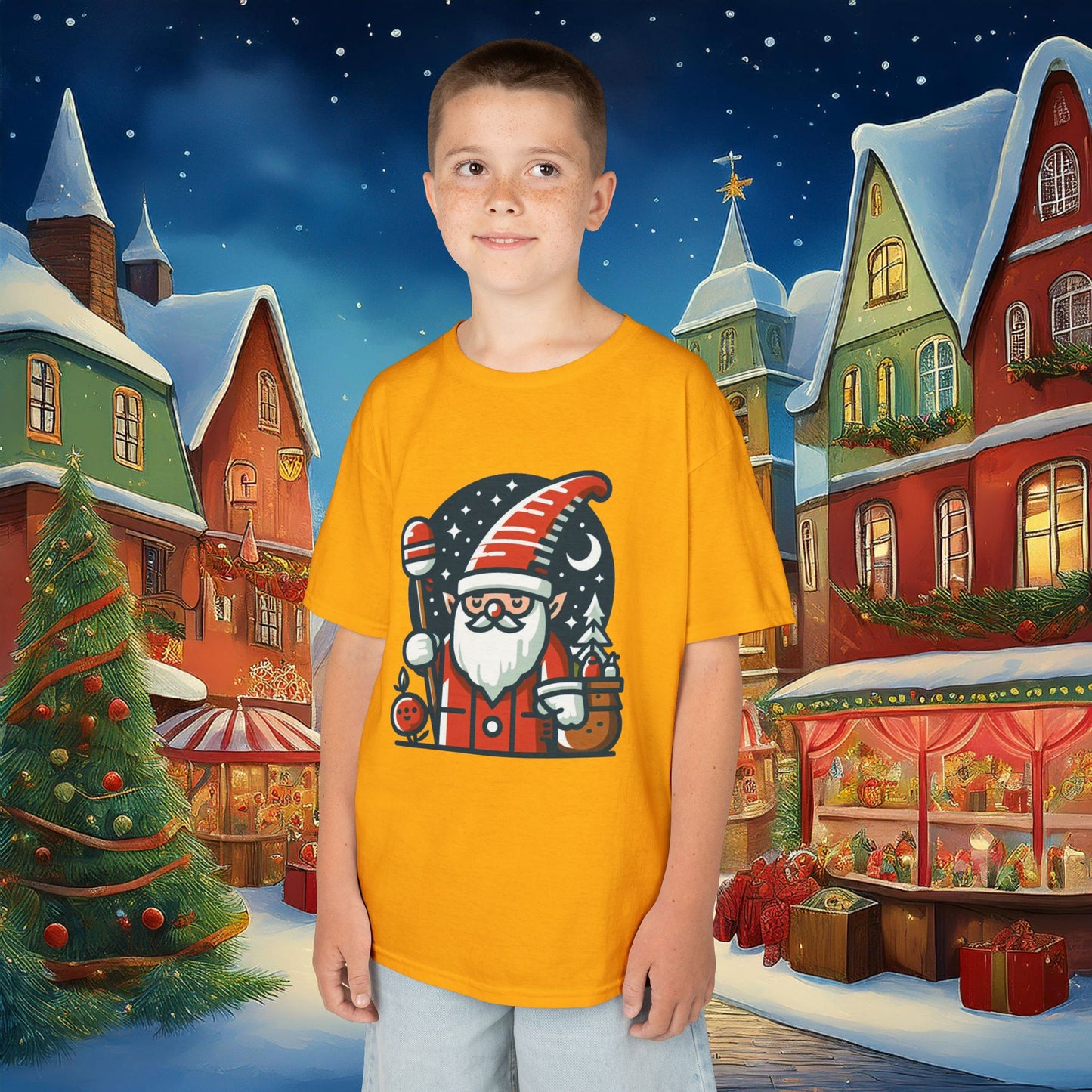 Santa Gnome Kids Tee