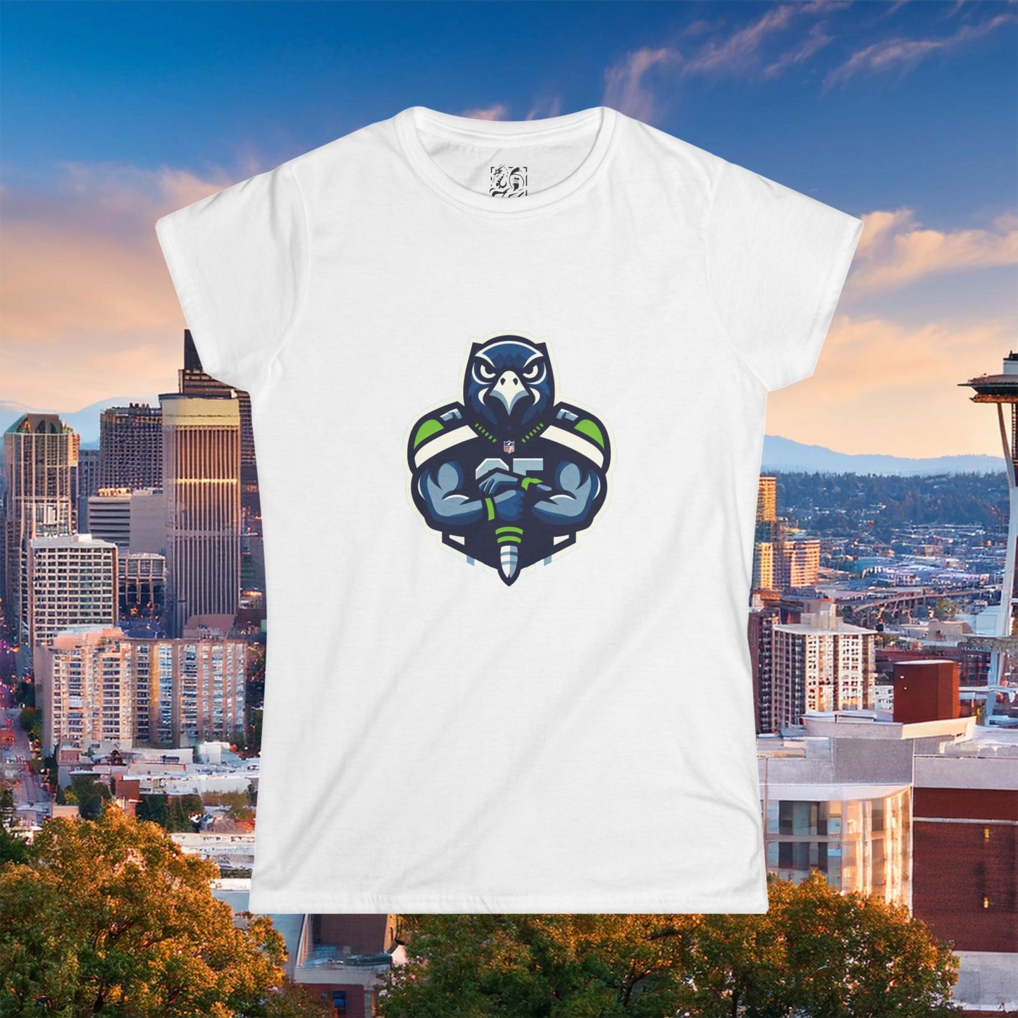 Seattle Football Player Women's Softstyle Tee