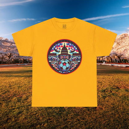 Vibrant Geometric DC Soccer Tee