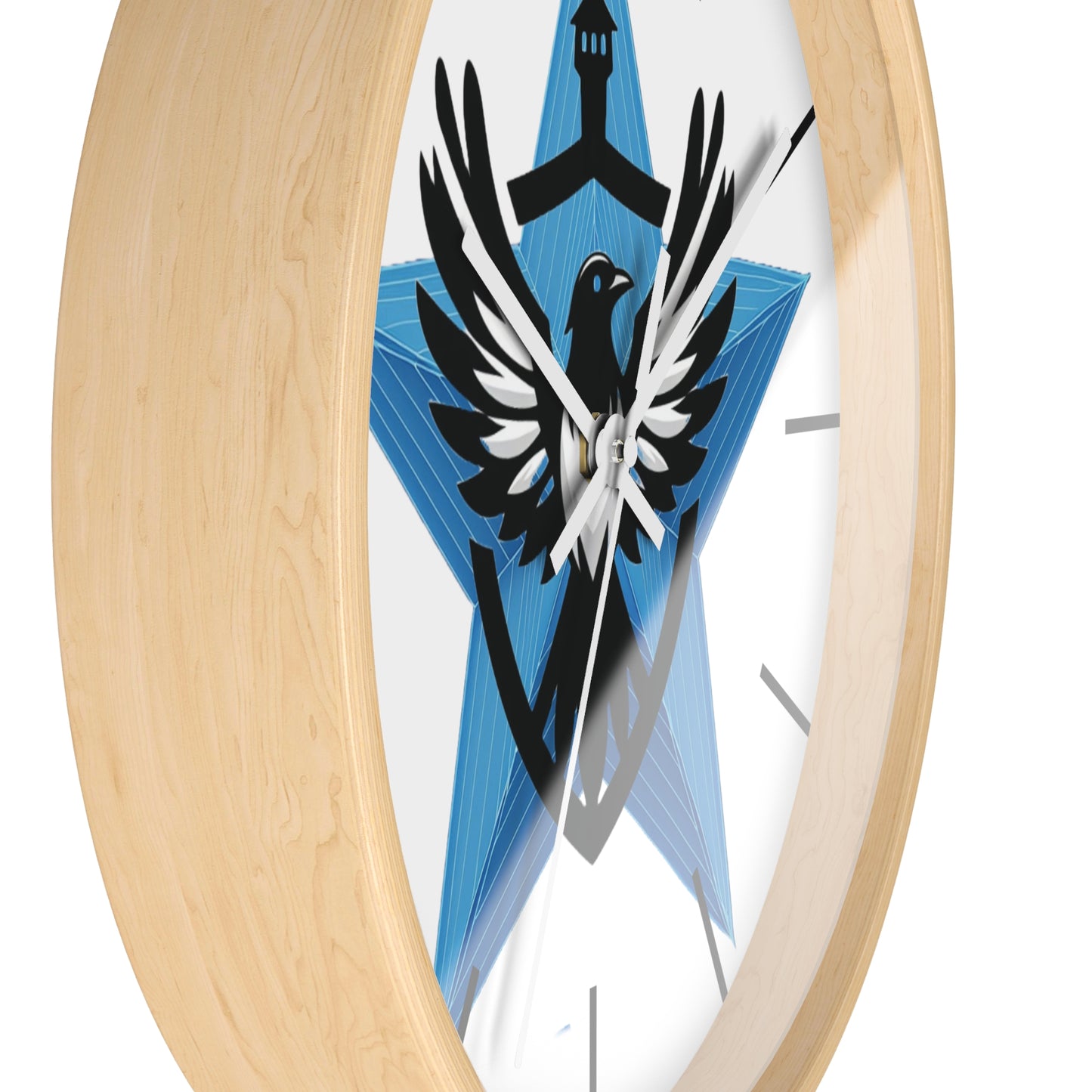 Blue Star Mags Wall Clock
