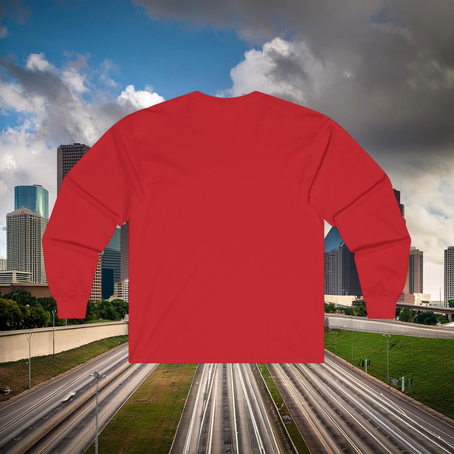 Houston Skull Long Sleeve Tee