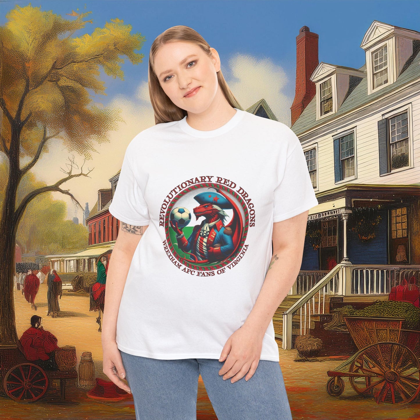 Revolutionary Red Dragons Crest Tee - Alternate