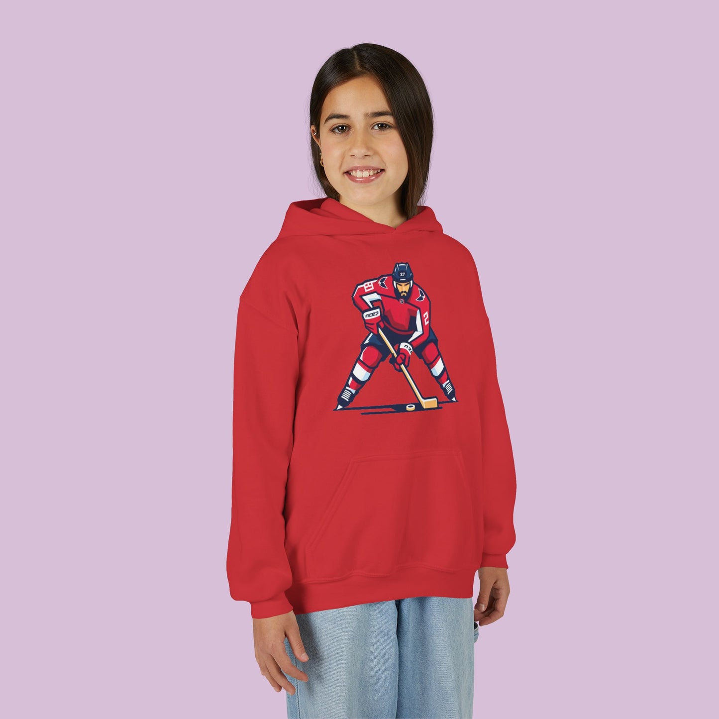 Washington Hockey Player Youth Hoodie