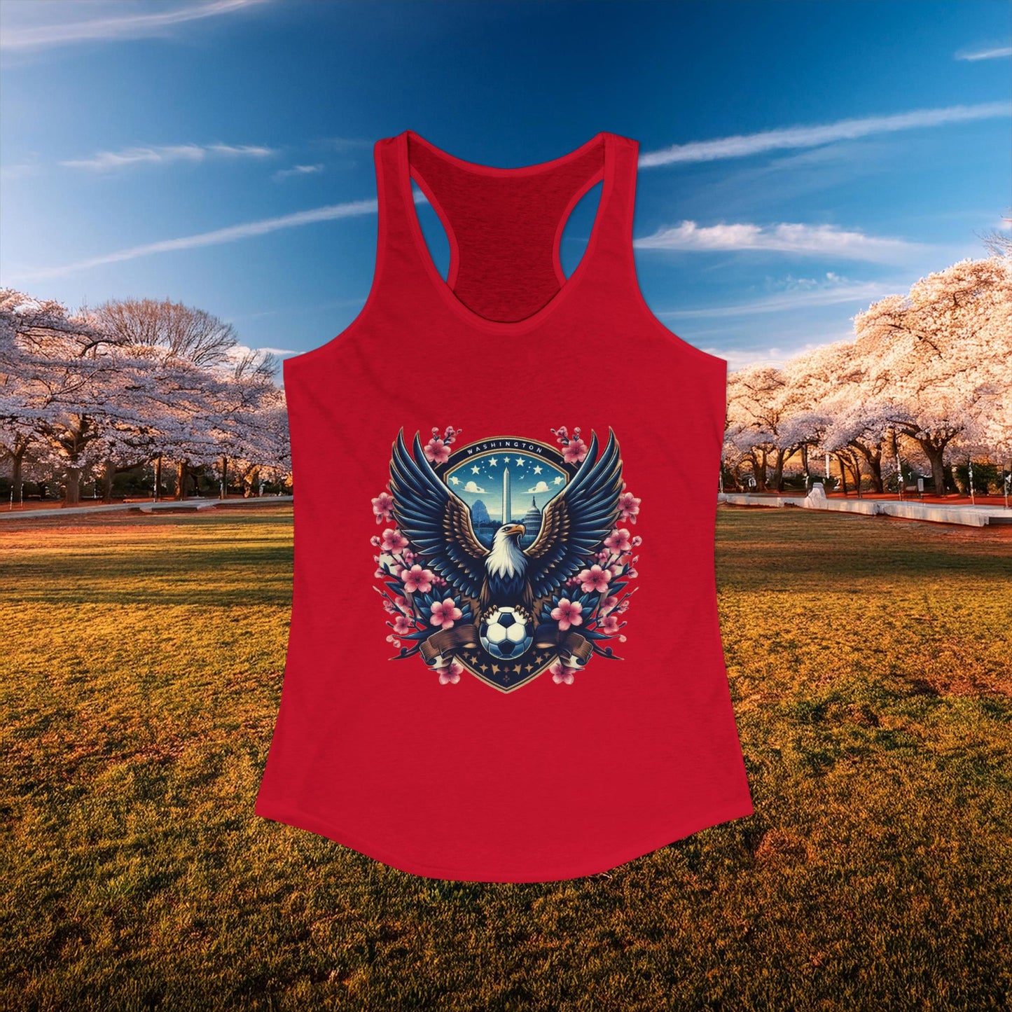 Washington Cherry Blossom Racerback Tank