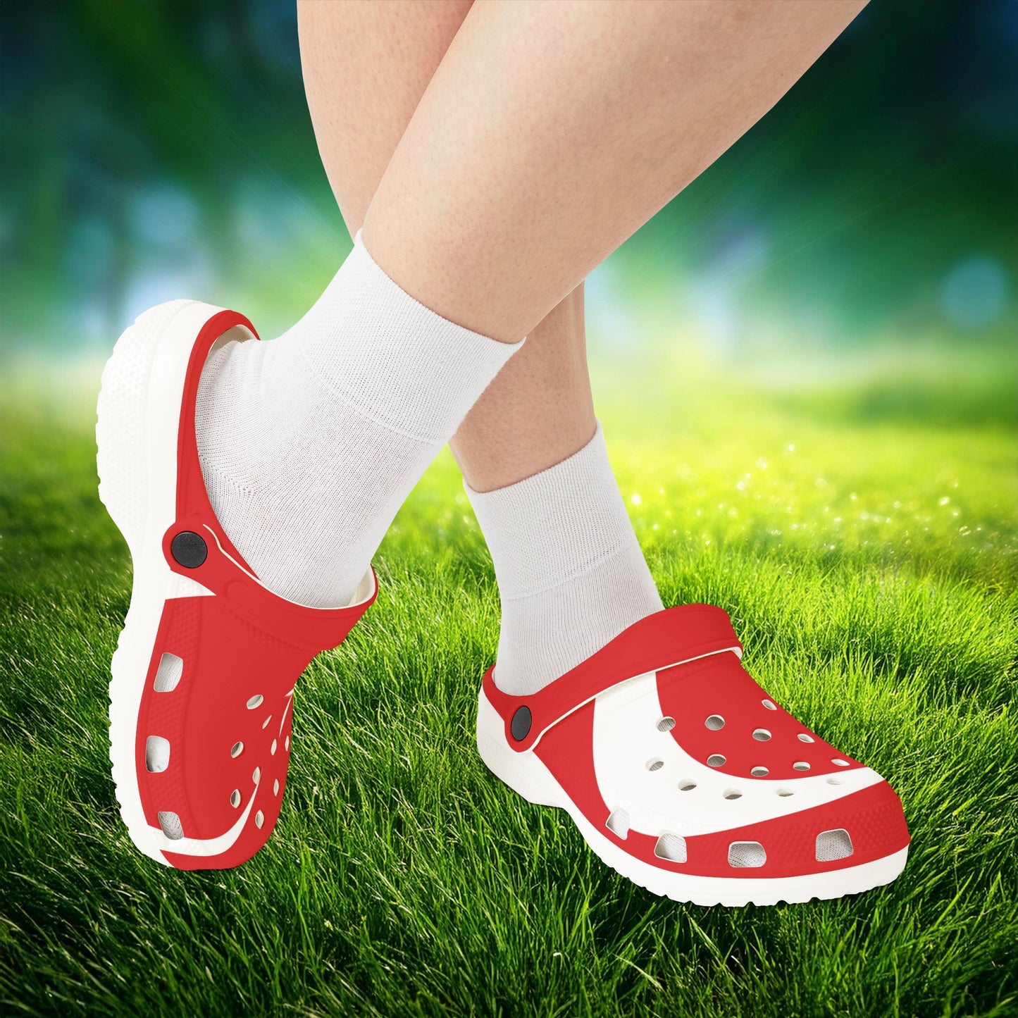 The Turkiye Flag Foam Clogs