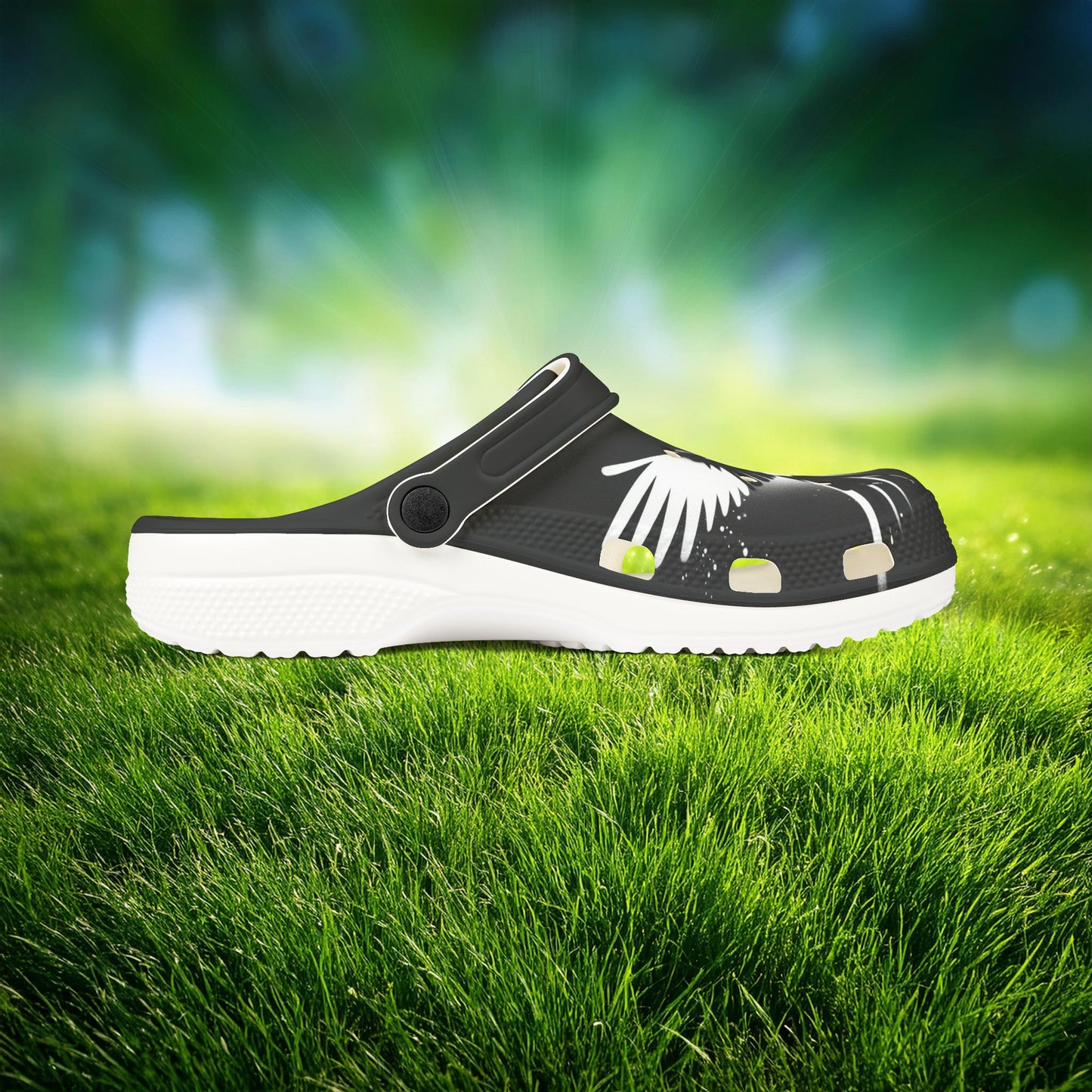 Newcastle Magpie Graffiti Foam Clogs