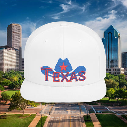 Texas Cowboy Hat Flat Bill Snapback