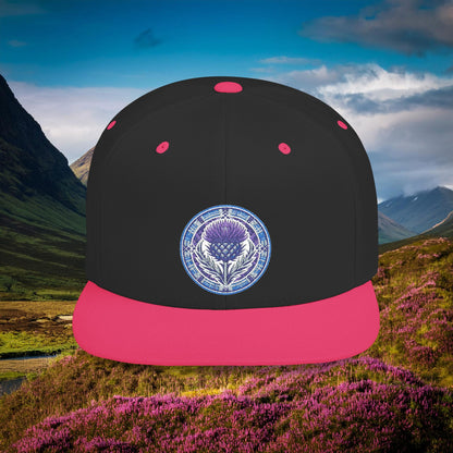Scotland Thistle Flat Bill Snapback