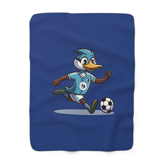 Minnesota United Loon Player Sherpa Fleece Blanket