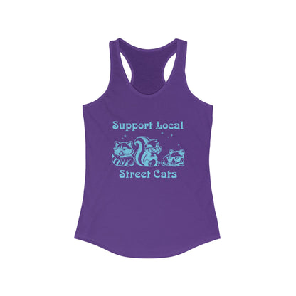 Support Local Street Cats Racerback Tank