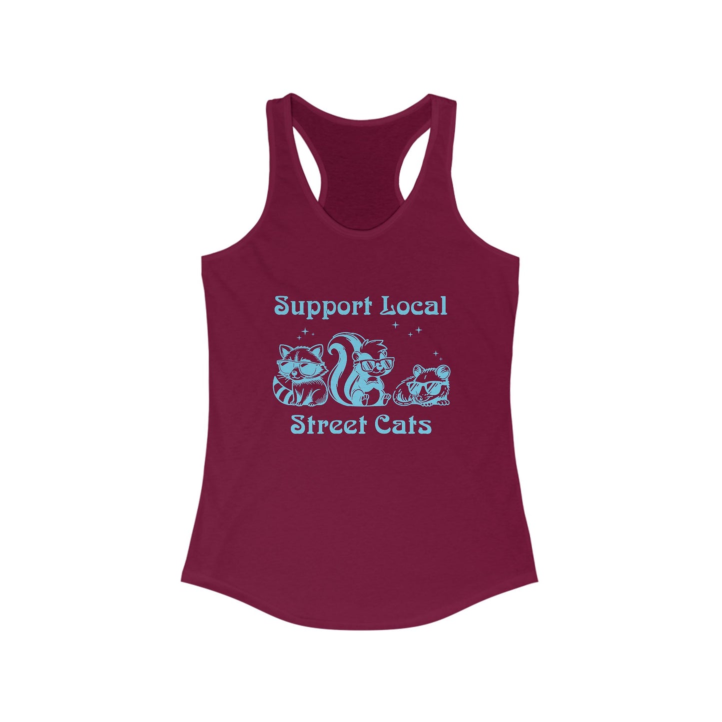 Support Local Street Cats Racerback Tank