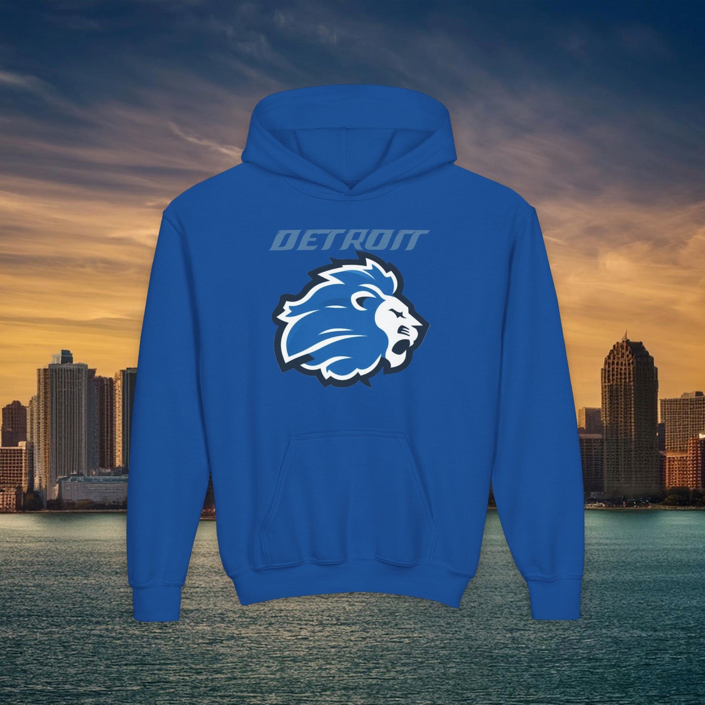 Detroit Football Logo Youth Hoodie