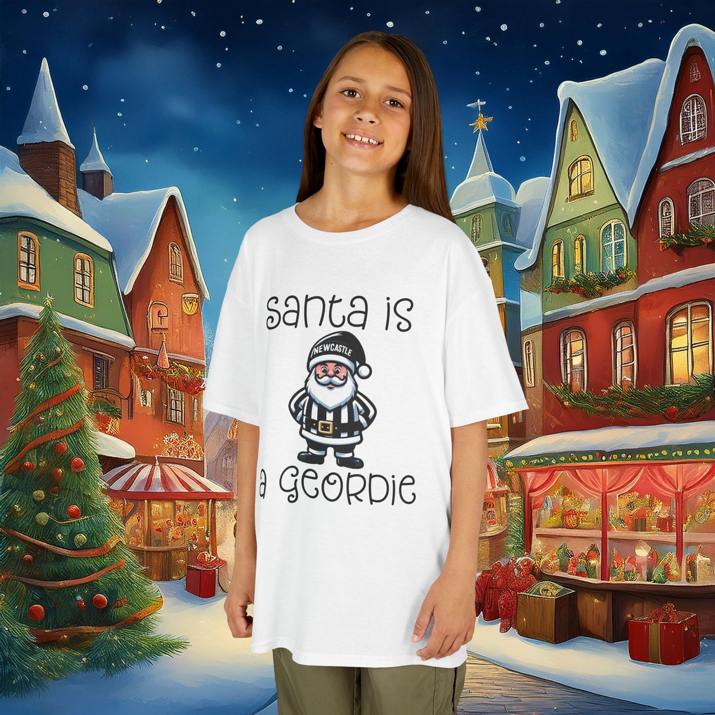 Santa Is A Geordie Kids Tee