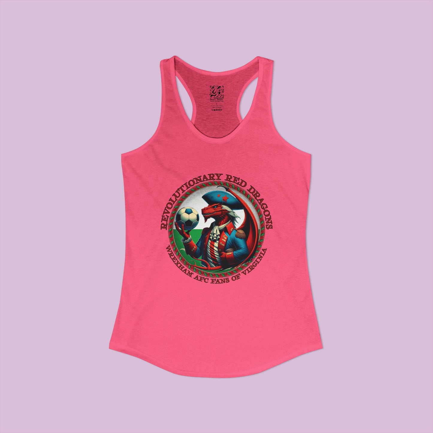 Revolutionary Red Dragons Crest Women's Racerback Tank - Alternative