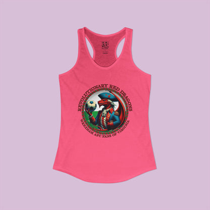 Revolutionary Red Dragons Crest Women's Racerback Tank - Alternative